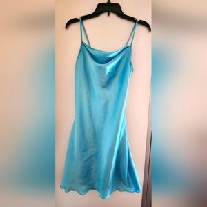 Aqua blue spaghetti strap summer dress 🩵